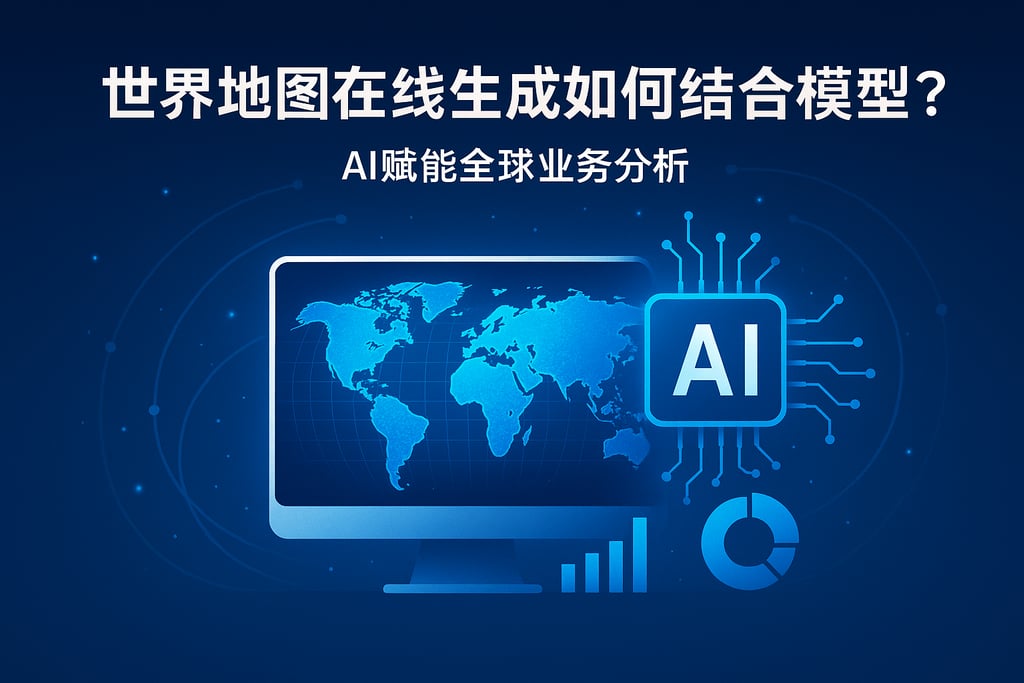 世界地图在线生成如何结合大模型？AI赋能全球业务分析