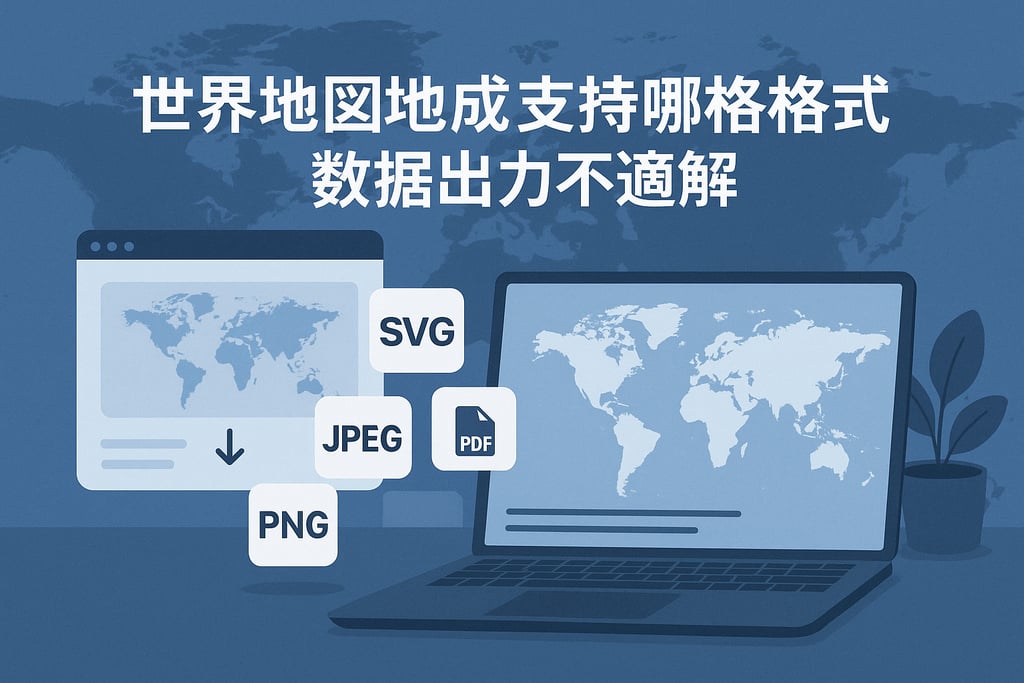 世界地图在线生成支持哪些格式？数据导出无障碍