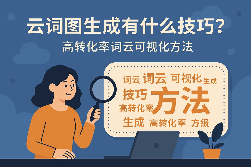 云词图生成有什么技巧？高转化率词云可视化方法