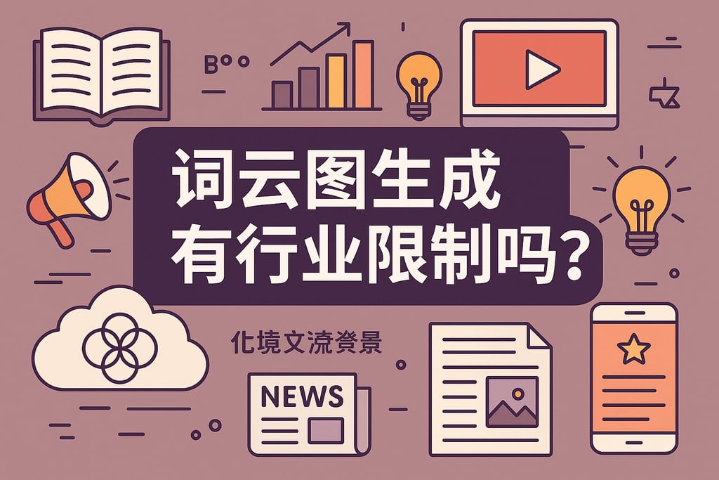 云词图生成有行业限制吗？覆盖各类内容营销场景