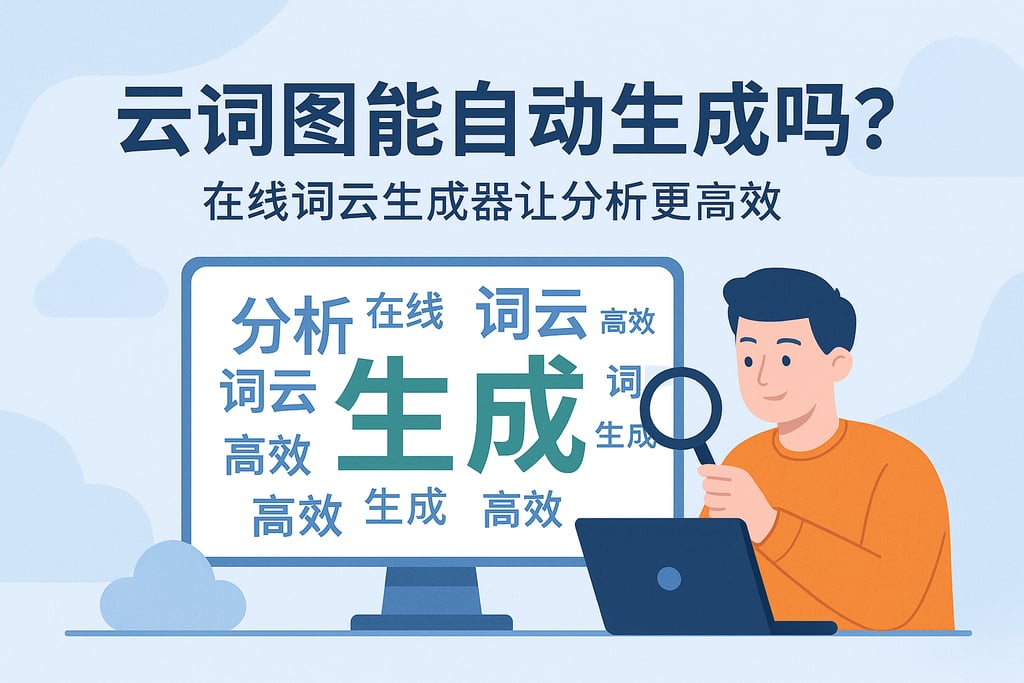 云词图能自动生成吗？在线词云生成器让分析更高效