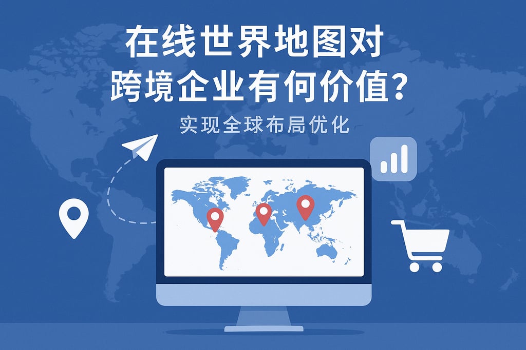 在线世界地图对跨境企业有何价值？实现全球布局优化