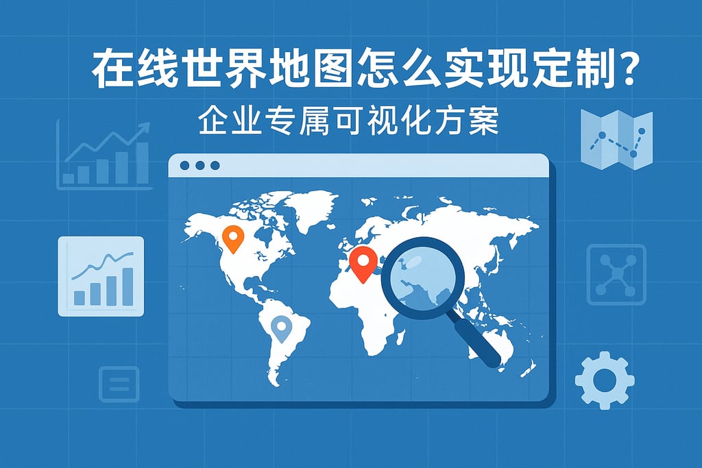 在线世界地图怎么实现定制？企业专属可视化方案