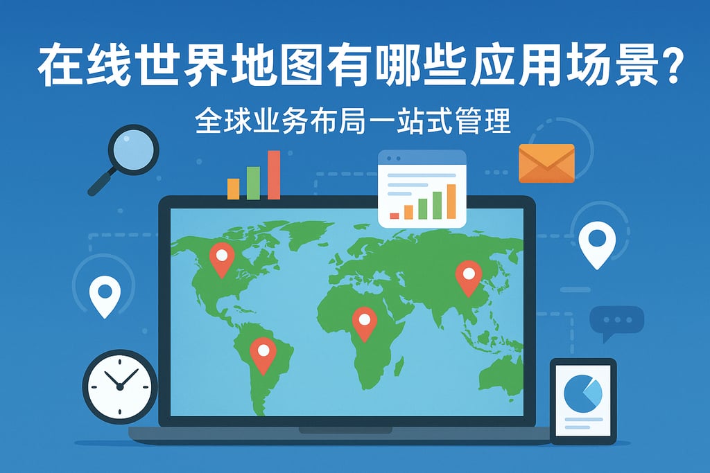 在线世界地图有哪些应用场景？全球业务布局一站式管理