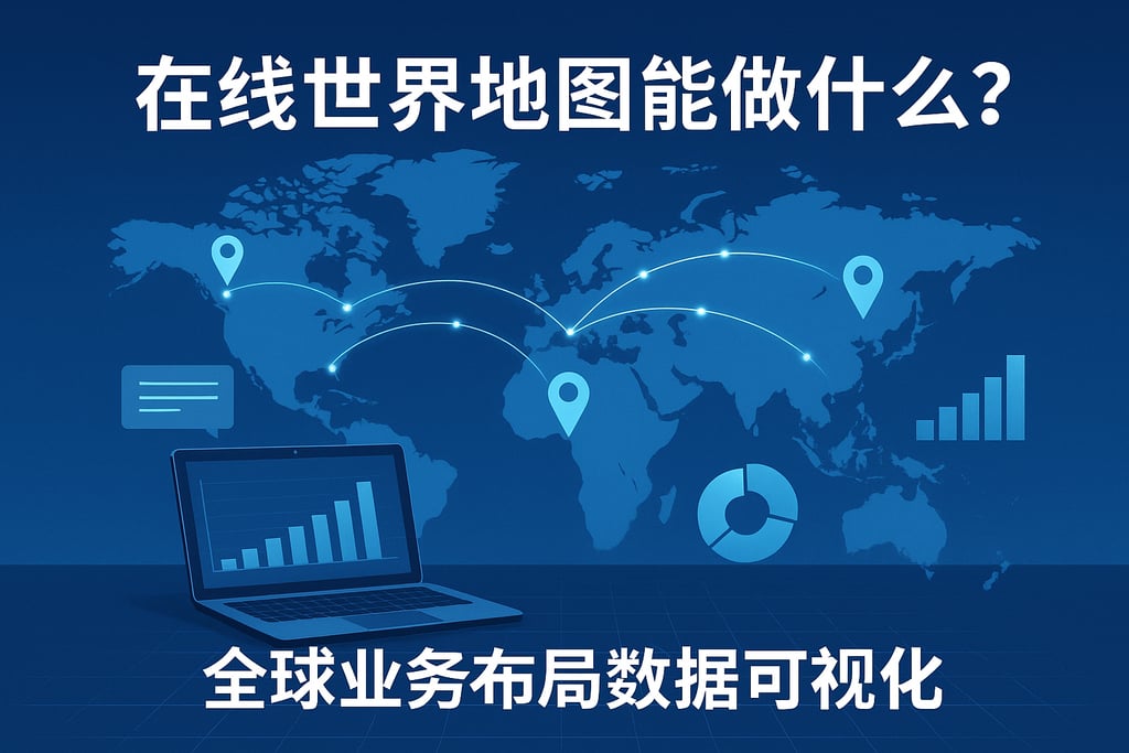 在线世界地图能做什么？全球业务布局数据可视化