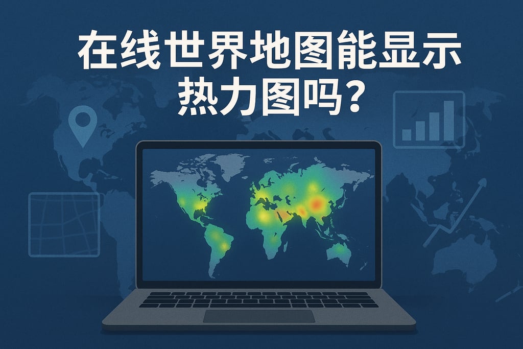 在线世界地图能显示热力图吗？数据分布一目了然