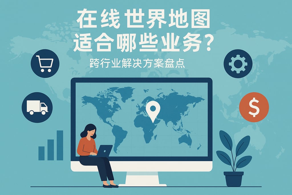 在线世界地图适合哪些业务？跨行业解决方案盘点