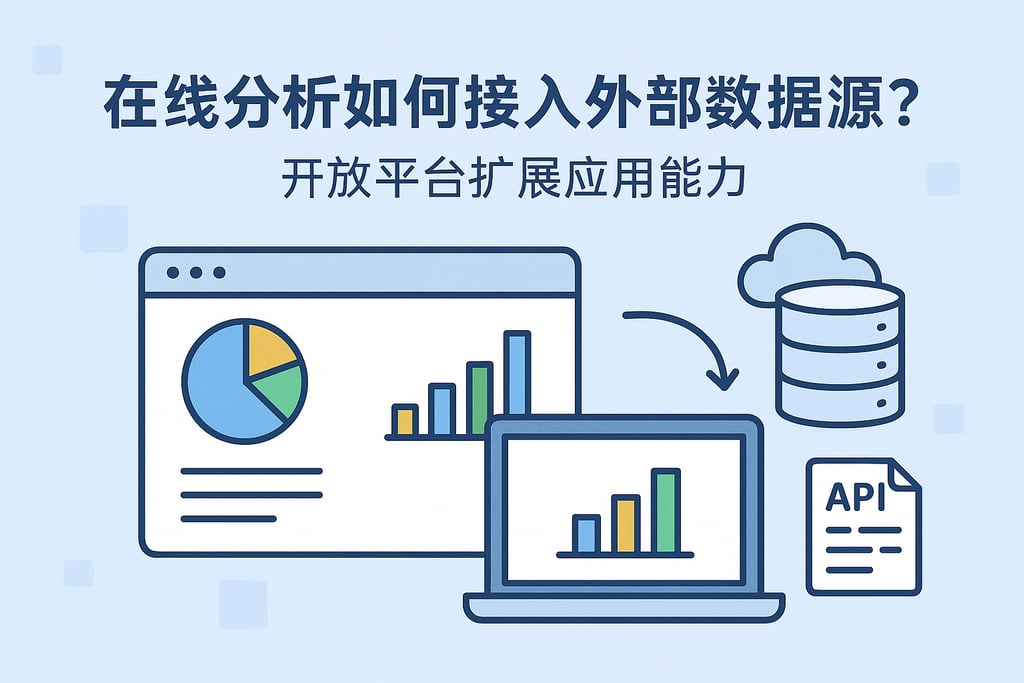 在线分析如何接入外部数据源？开放平台扩展应用能力