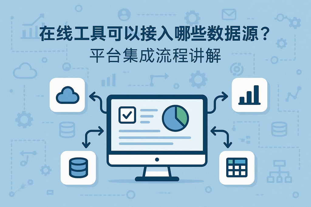 在线工具可以接入哪些数据源？平台集成流程讲解