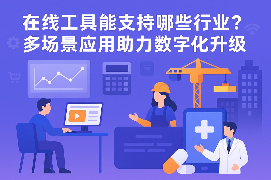在线工具能支持哪些行业？多场景应用助力数字化升级