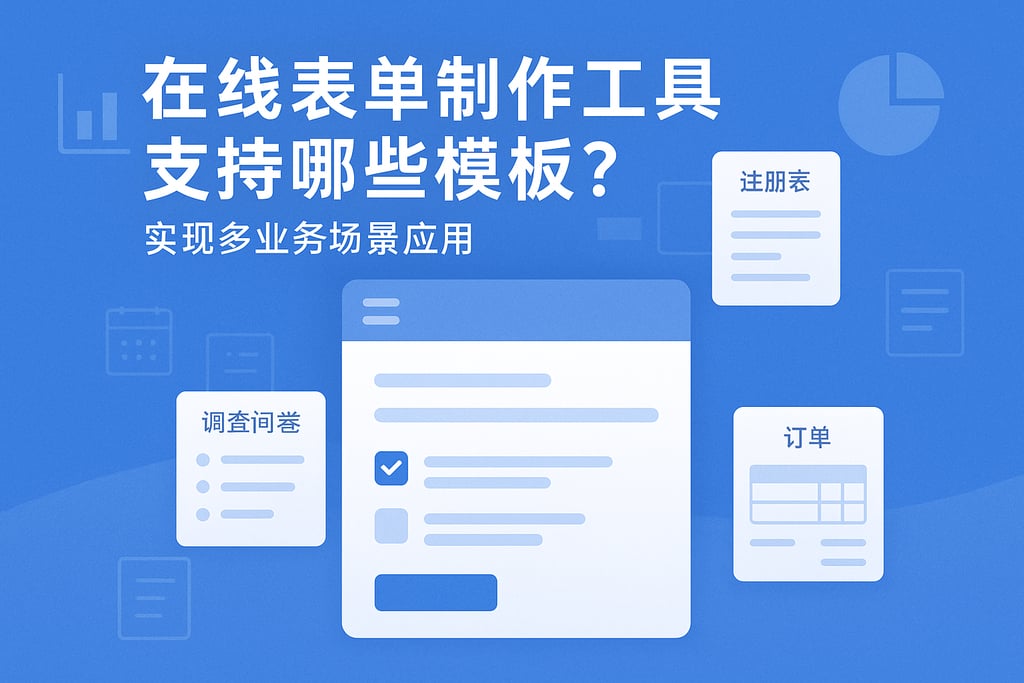在线表单制作工具支持哪些模板？实现多业务场景应用