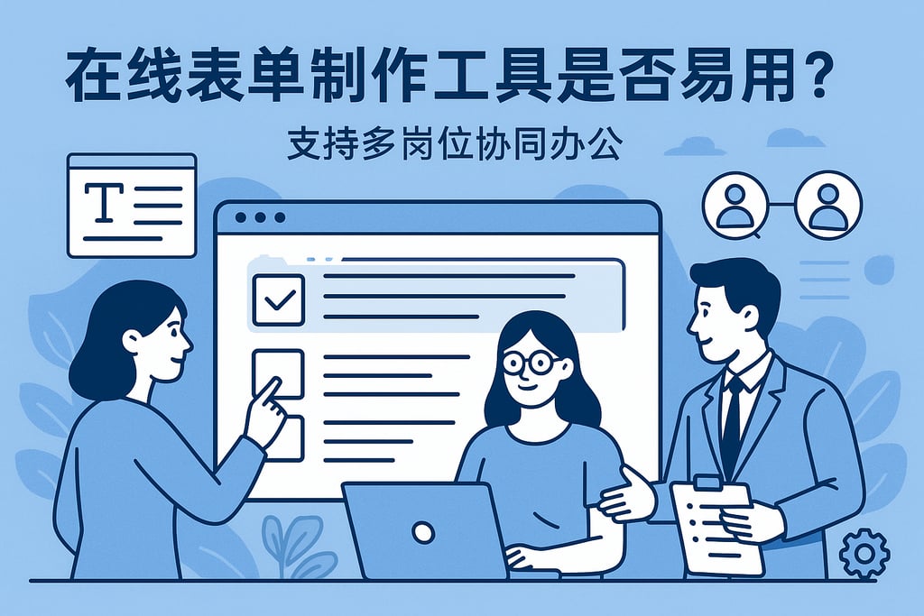 在线表单制作工具是否易用？支持多岗位协同办公