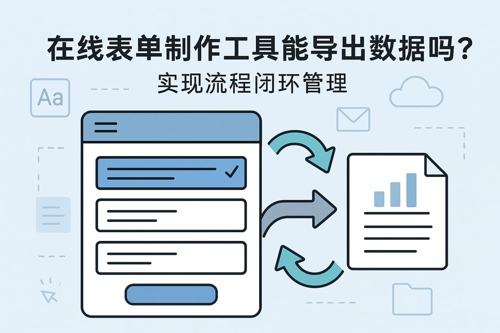在线表单制作工具能导出数据吗？实现流程闭环管理