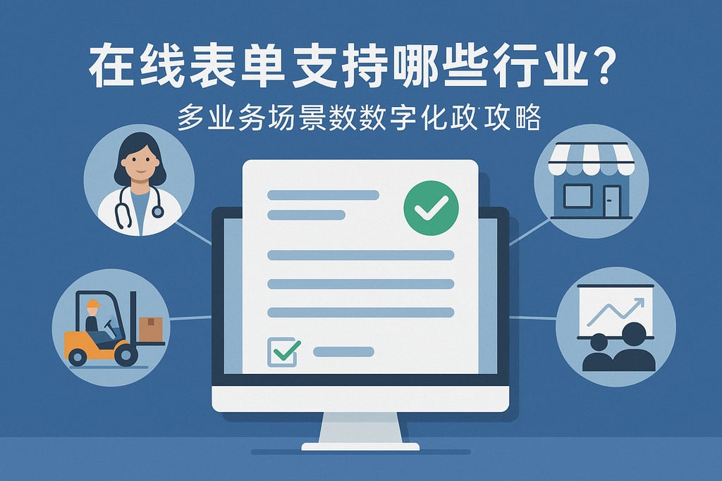 在线表单支持哪些行业？多业务场景数字化转型攻略