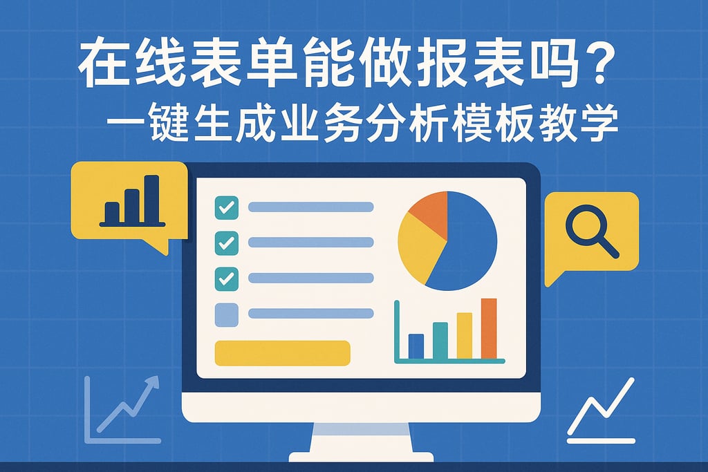 在线表单能做报表吗？一键生成业务分析模板教学
