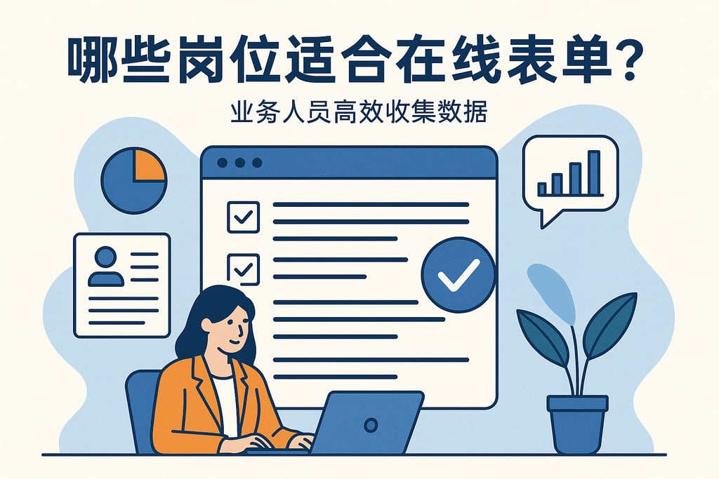 在线表单适合哪些岗位？业务人员高效收集数据