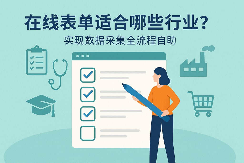 在线表单适合哪些行业？实现数据采集全流程自助