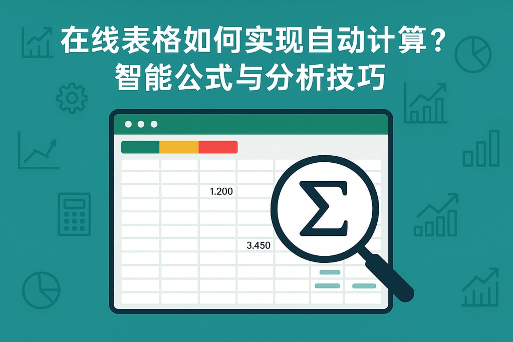 在线表格如何实现自动计算？智能公式与分析技巧