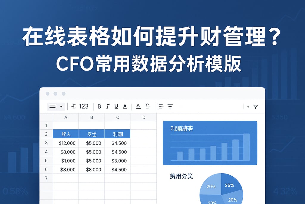 在线表格如何提升财务管理？CFO常用数据分析模板