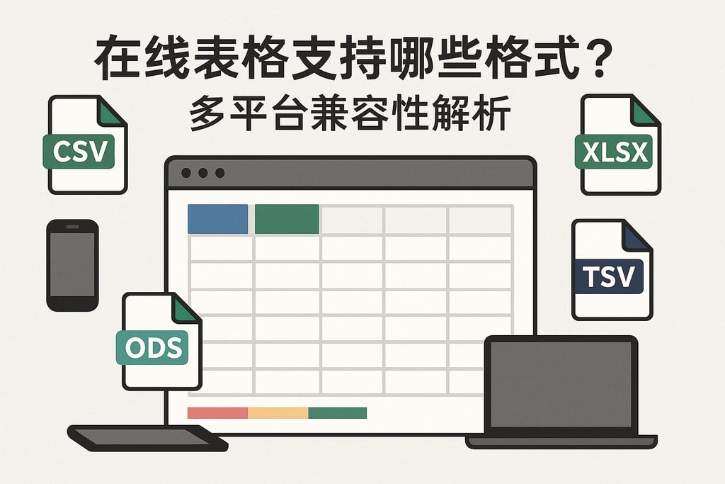 在线表格支持哪些格式？多平台兼容性解析