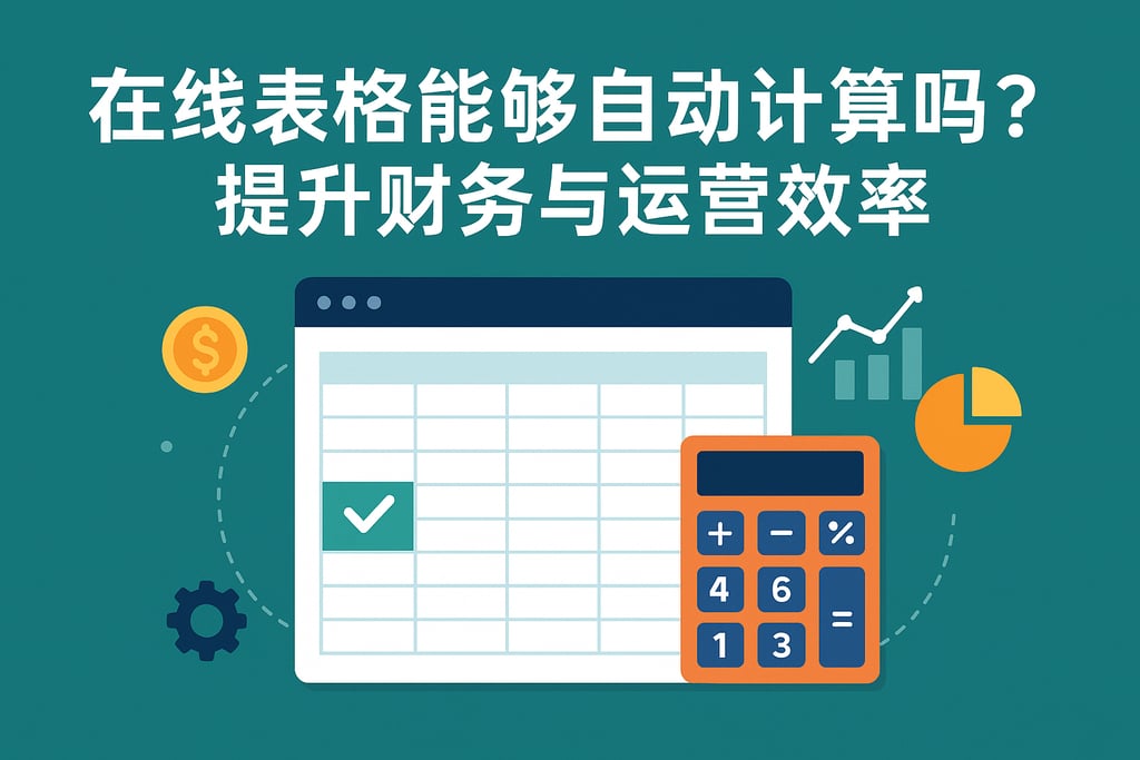 在线表格能够自动计算吗？提升财务与运营效率