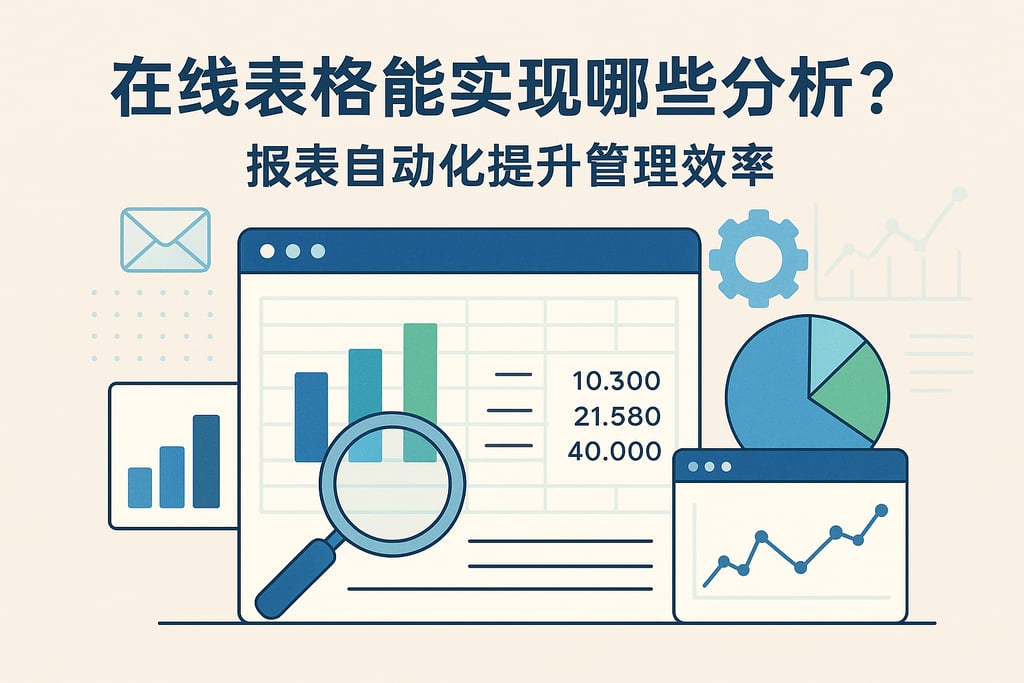 在线表格能实现哪些分析？报表自动化提升管理效率