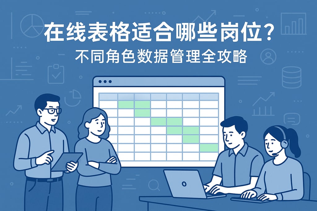 在线表格适合哪些岗位？不同角色数据管理全攻略