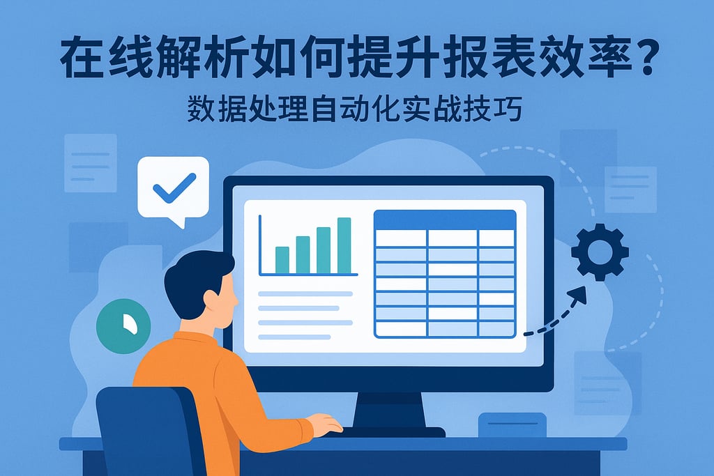在线解析如何提升报表效率？数据处理自动化实战技巧