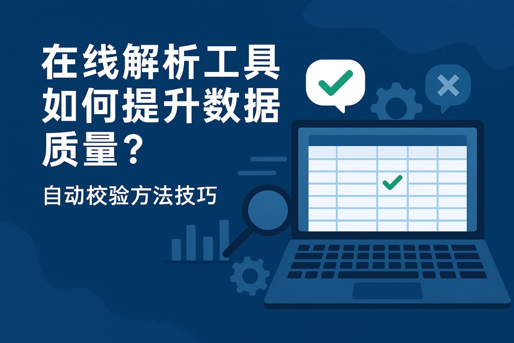 在线解析工具如何提升数据质量？自动校验方法技巧