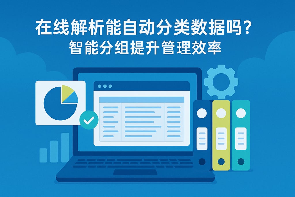 在线解析能自动分类数据吗？智能分组提升管理效率