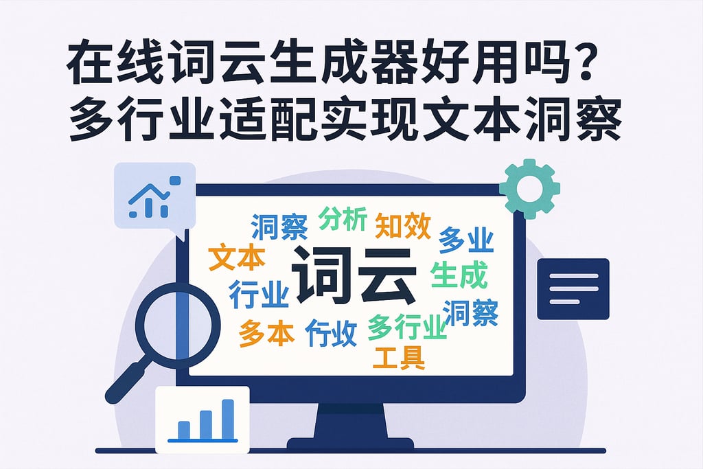 在线词云生成器好用吗？多行业适配实现文本洞察