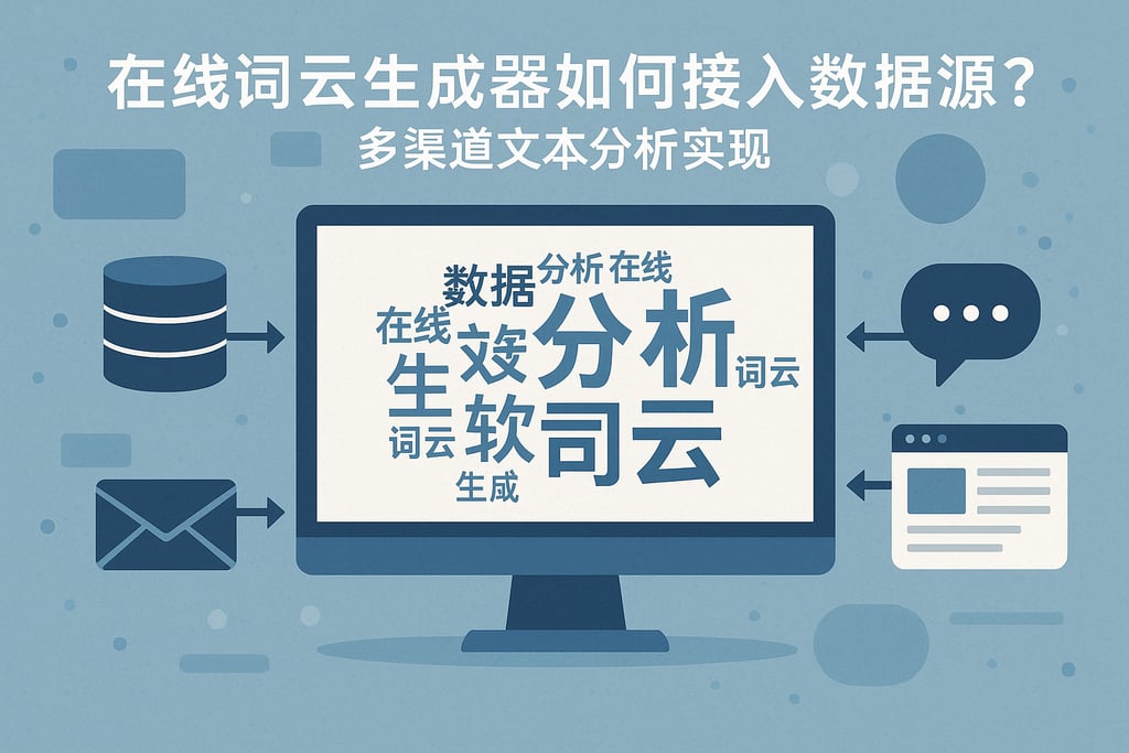 在线词云生成器如何接入数据源？多渠道文本分析实现
