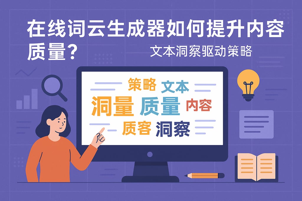 在线词云生成器如何提升内容质量？文本洞察驱动策略