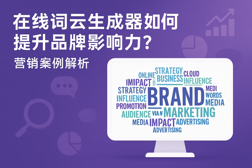 在线词云生成器如何提升品牌影响力？营销案例解析