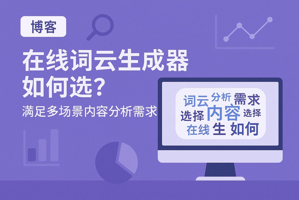 在线词云生成器如何选？满足多场景内容分析需求