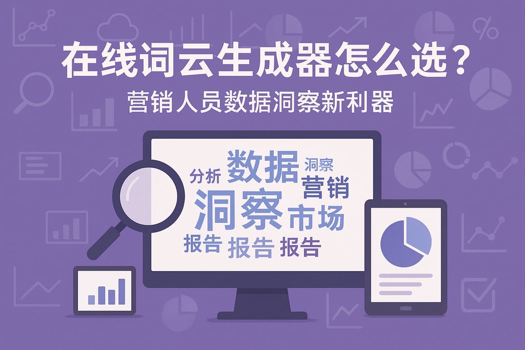 在线词云生成器怎么选？营销人员数据洞察新利器