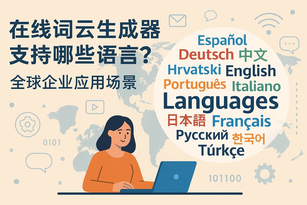 在线词云生成器支持哪些语言？全球企业应用场景