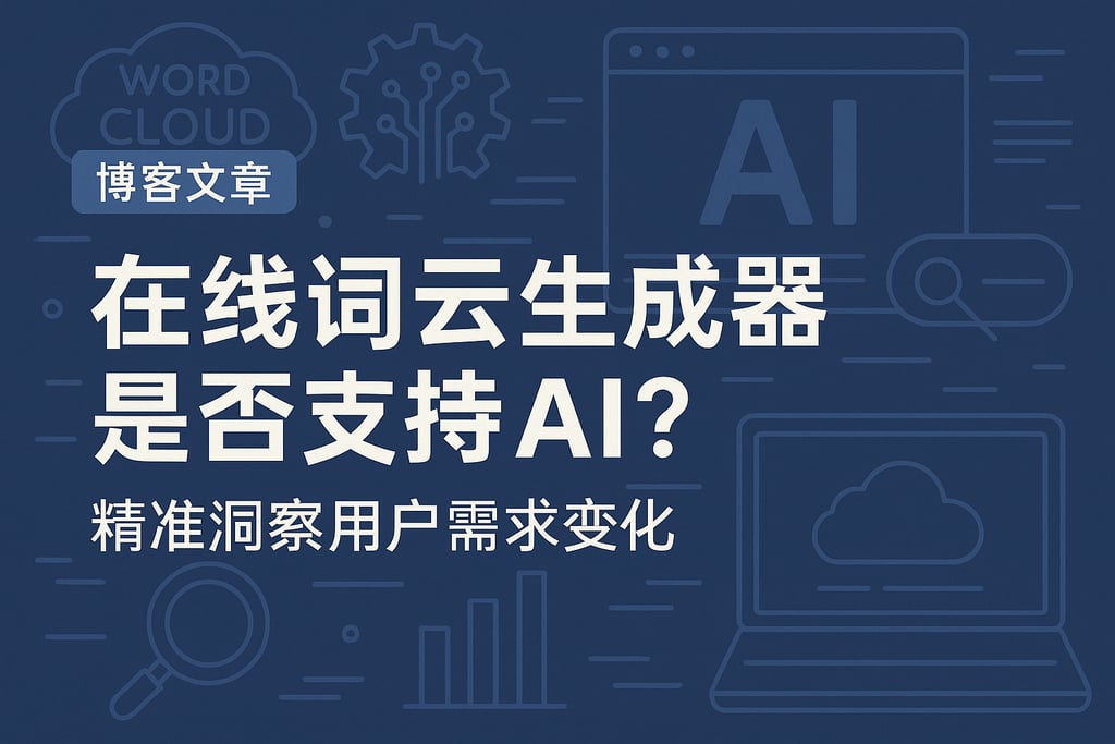 在线词云生成器是否支持AI？精准洞察用户需求变化