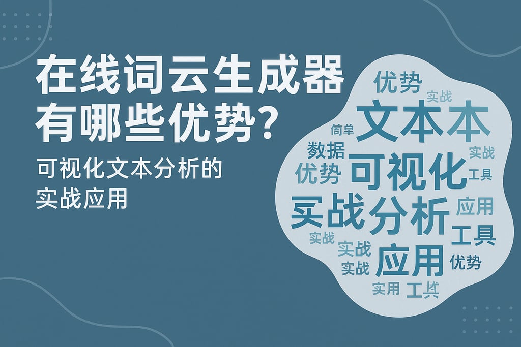 在线词云生成器有哪些优势？可视化文本分析的实战应用