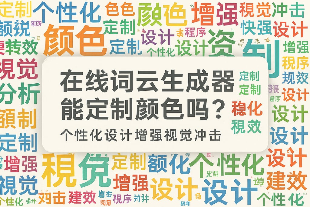 在线词云生成器能定制颜色吗？个性化设计增强视觉冲击