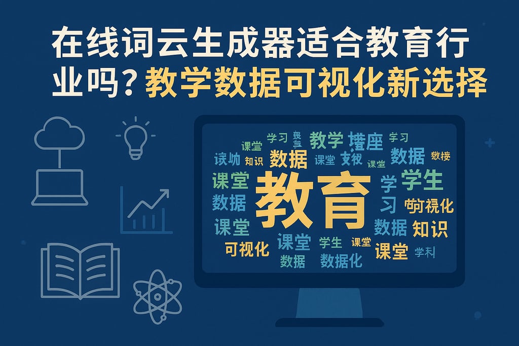在线词云生成器适合教育行业吗？教学数据可视化新选择