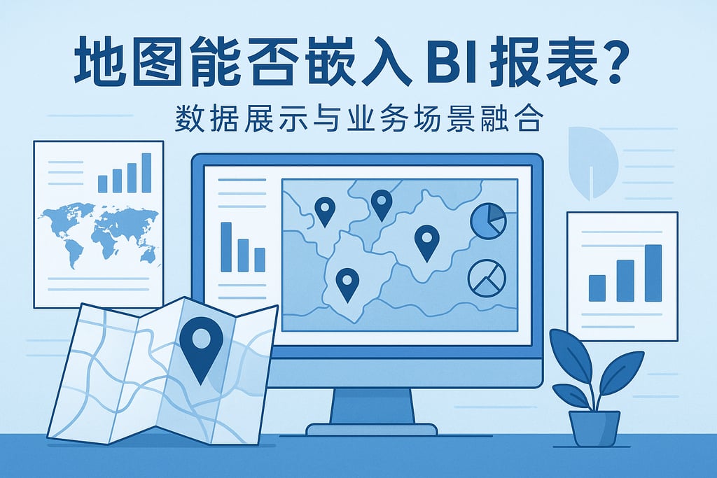 地图能否嵌入BI报表？数据展示与业务场景融合