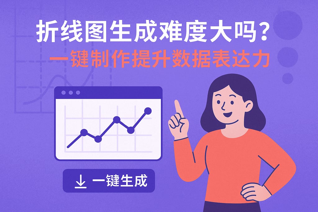 折线图生成难度大吗？一键制作提升数据表达力