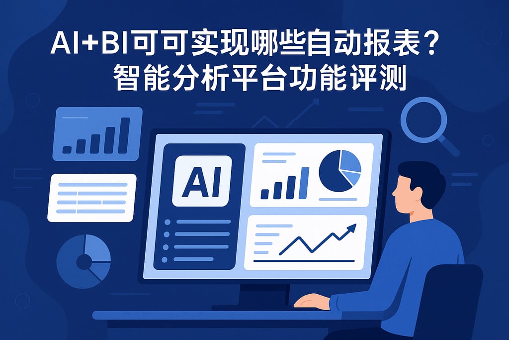 AI+BI可以实现哪些自动报表？智能分析平台功能测评