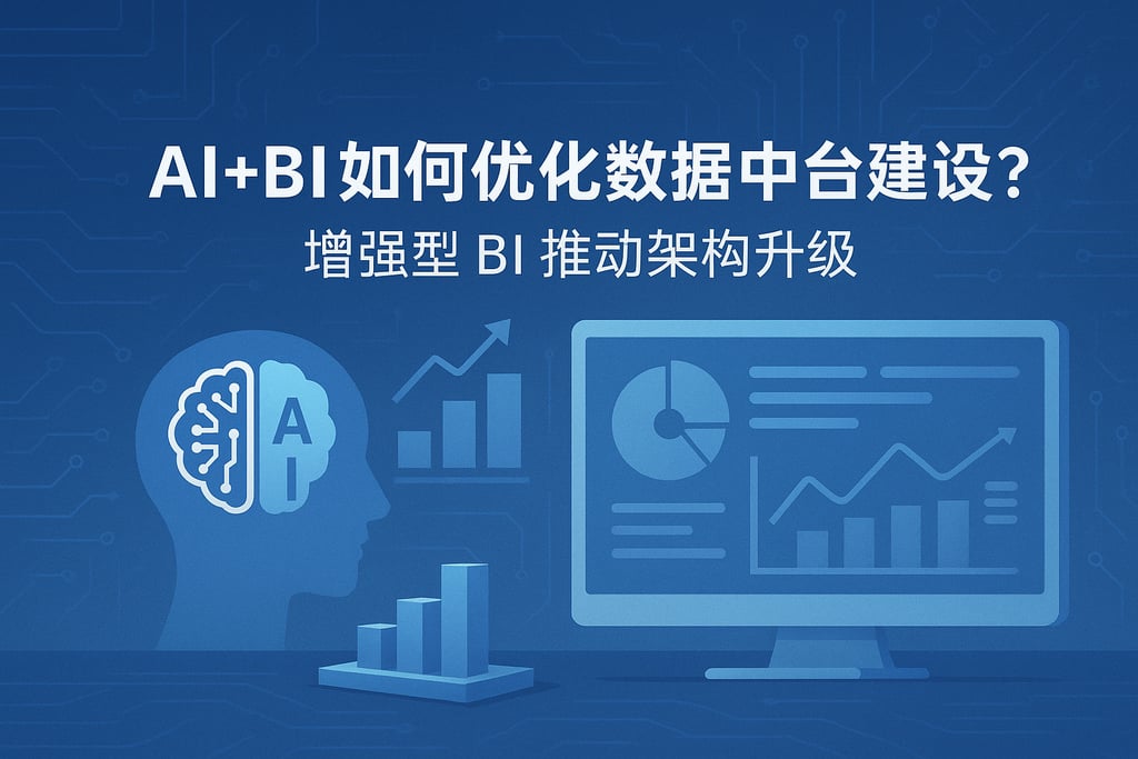 AI+BI如何优化数据中台建设？增强型BI推动架构升级
