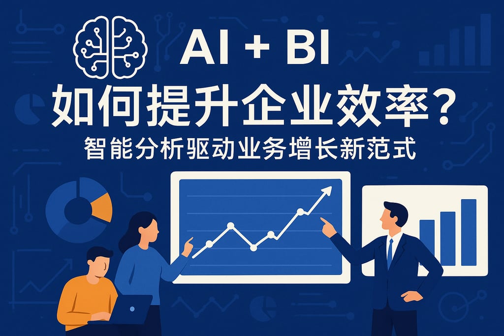 AI+BI如何提升企业效率？智能分析驱动业务增长新范式