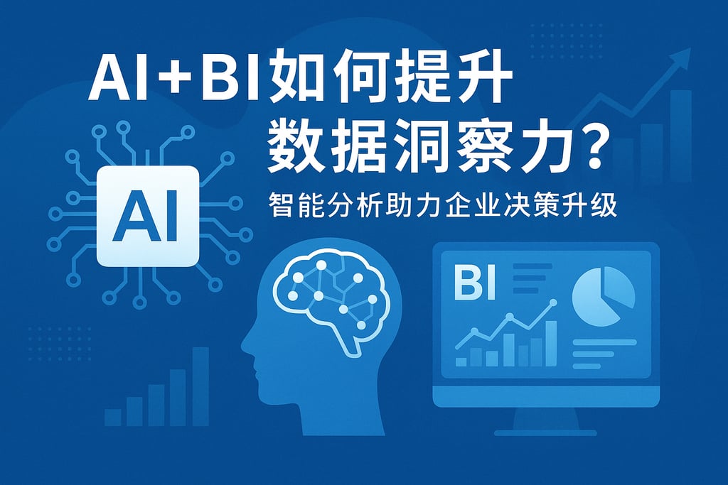 AI+BI如何提升数据洞察力？智能分析助力企业决策升级