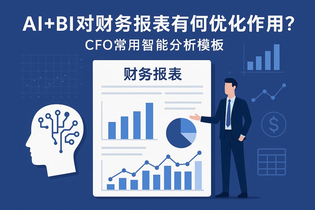AI+BI对财务报表有何优化作用？CFO常用智能分析模板