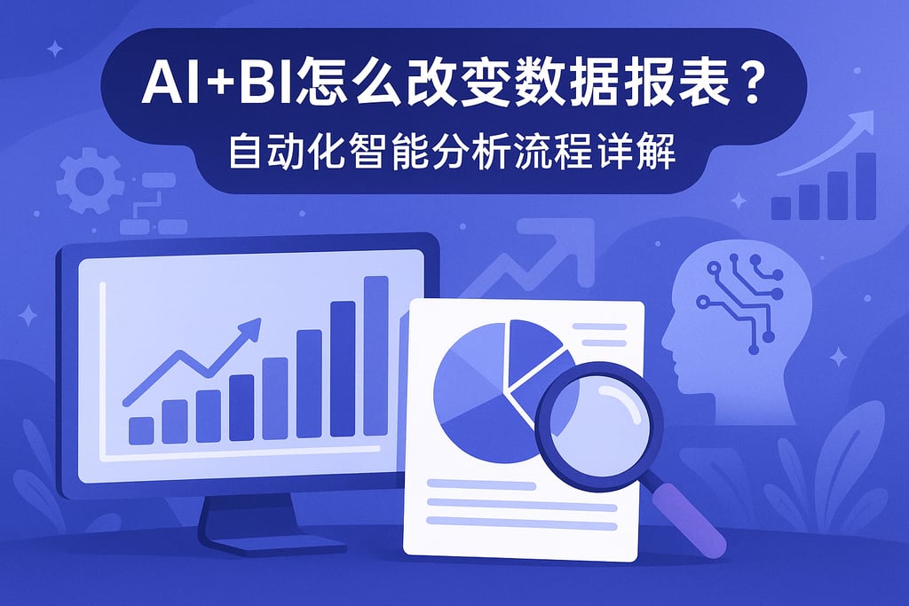 AI+BI怎么改变数据报表？自动化智能分析流程详解