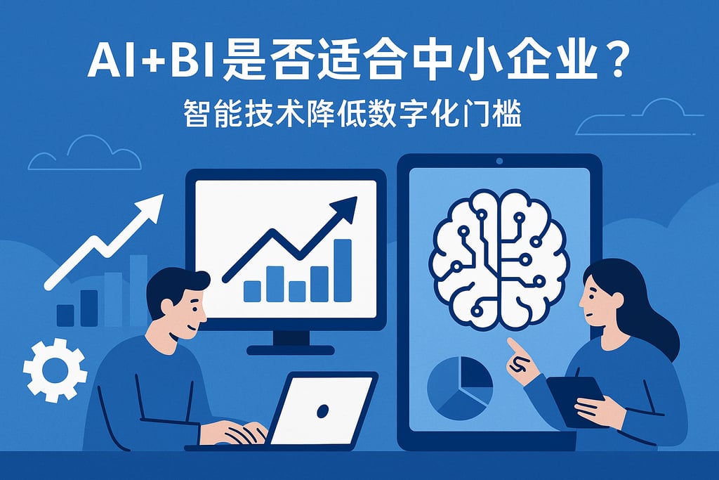 AI+BI是否适合中小企业？智能技术降低数字化门槛